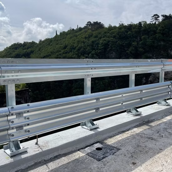 Aashto M180 Hot Dippped Galvanized Q235 Q345 Steel Highway W Beam Guardrail for Sale