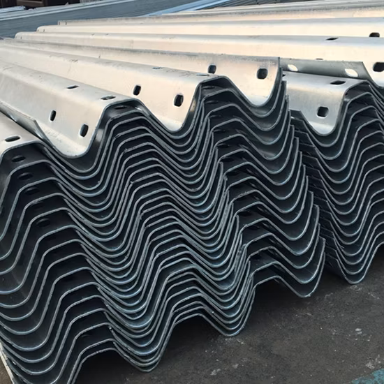 Aashto M180 Hot Dippped Galvanized Q235 Q345 Steel Highway W Beam Guardrail for Sale